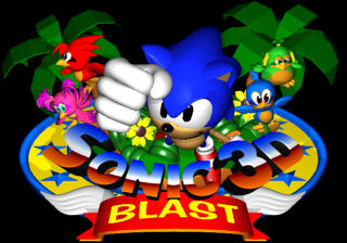 Sonic 3D Blast (prototype) Title Screen